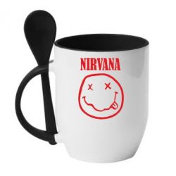 Чашка с ложкой Nirvana (Нирвана) - PrintSalon