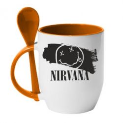 Чашка з ложкою Nirvana Smile - PrintSalon