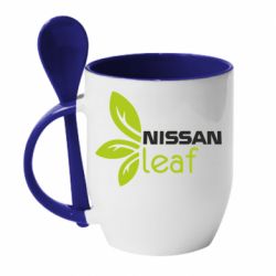 Чашка з ложкою Nissa Leaf - PrintSalon