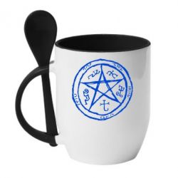 Чашка з ложкою Окультний символ Надприродне