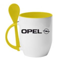 Чашка з ложкою Opel Logo - PrintSalon