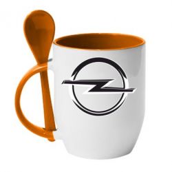 Чашка с ложкой Opel Small - PrintSalon