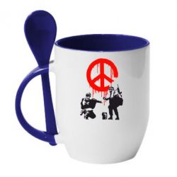 Чашка з ложкою Pacific - PrintSalon