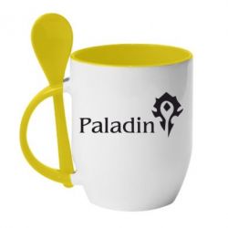 Чашка с ложкой Paladin - PrintSalon