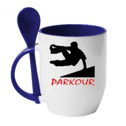 Чашка з ложкою Parkour Run - PrintSalon
