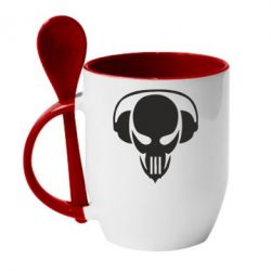 Чашка с ложкой Пиратская станция - PrintSalon