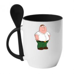 Чашка с ложкой Питер Гриффин - PrintSalon