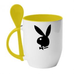 Чашка с ложкой плейбой