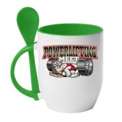 Чашка з ложкою Powerlifting Meet