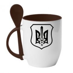 Чашка с ложкой Правий сектор - PrintSalon