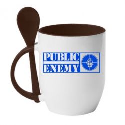 Чашка с ложкой Public Enemy-PrintSalon Чашка с ложкой Public Enemy