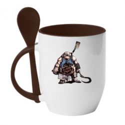 Чашка з ложкою Pudge Art - PrintSalon