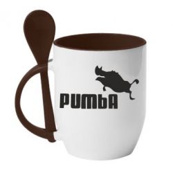 Чашка с ложкой Pumba