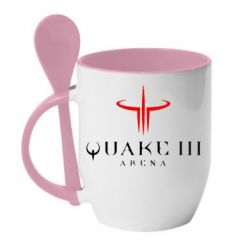 Чашка с ложкой Quake 3 Arena - PrintSalon