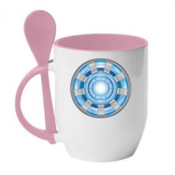 Чашка с ложкой Реактор Тони Старка - PrintSalon