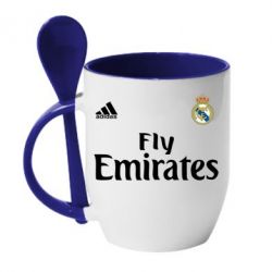 Чашка с ложкой Реал - PrintSalon