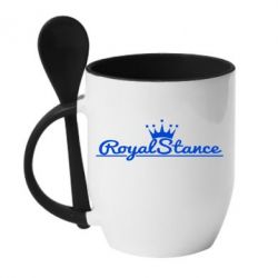 Чашка с ложкой Royal Stance - PrintSalon