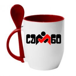 Чашка с ложкой Самбо - PrintSalon