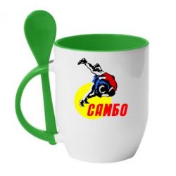 Чашка с ложкой Sambo - PrintSalon