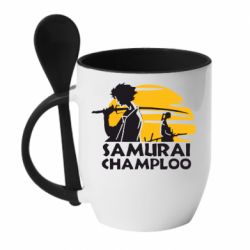 Чашка с ложкой Samurai Champloo - PrintSalon