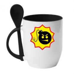 Чашка с ложкой Serious Sam - PrintSalon
