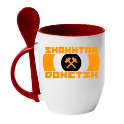 Чашка з ложкою Shakhtar Donetsk - PrintSalon