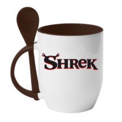 Чашка с ложкой Shrek - PrintSalon