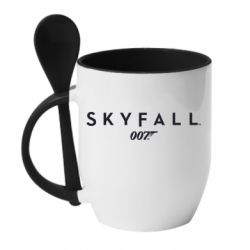 Чашка з ложкою Skyfall 007 - PrintSalon