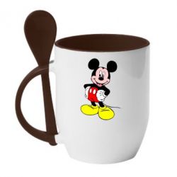 Чашка с ложкой Сool Mickey Mouse - PrintSalon