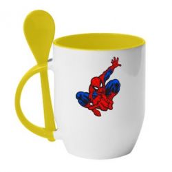 Чашка з ложкою Людина-павук - PrintSalon