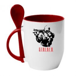Чашка з ложкою Stalker - PrintSalon
