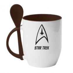 Чашка с ложкой Star Trek-PrintSalon Чашка с ложкой Star Trek