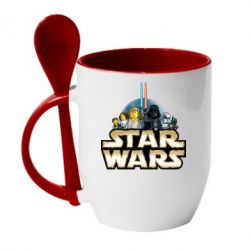 Чашка с ложкой Star Wars Lego - PrintSalon