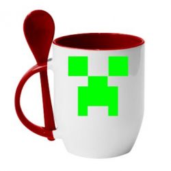 Чашка з ложкою Stive? Face - PrintSalon