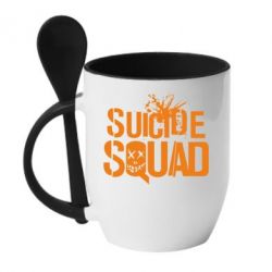 Чашка з ложкою Suicide Squad Logo - PrintSalon