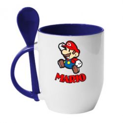 Чашка с ложкой Супер Марио - PrintSalon