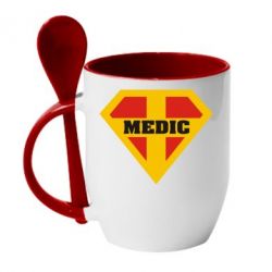 Чашка с ложкой Super Medic - PrintSalon