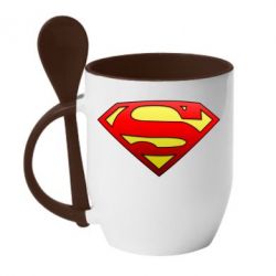 Чашка з ложкою Superman Logo - PrintSalon