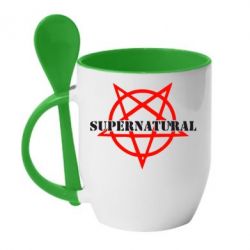 Чашка з ложкою Supernatural