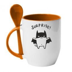 Чашка с ложкой Surprise! - PrintSalon