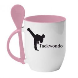 Чашка з ложкою Taekwondo - PrintSalon