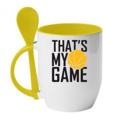 Чашка з ложкою that's My Game - PrintSalon