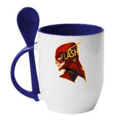 Чашка с ложкой The Flash - PrintSalon