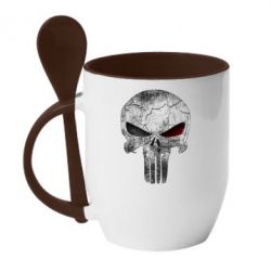 Чашка з ложкою The Punisher Logo - PrintSalon