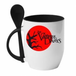 Чашка с ложкой The Vampire Diaries - PrintSalon