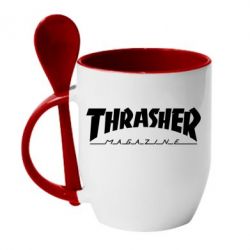 Чашка з ложкою Thrasher Magazine-PrintSalon Чашка з ложкою Thrasher Magazine