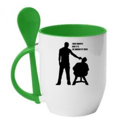 Чашка з ложкою Three minutes. - PrintSalon