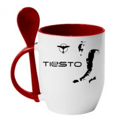 Чашка с ложкой Tiesto - PrintSalon