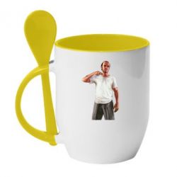Чашка з ложкою Trevor - PrintSalon