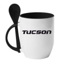 Чашка с ложкой Tucson - PrintSalon